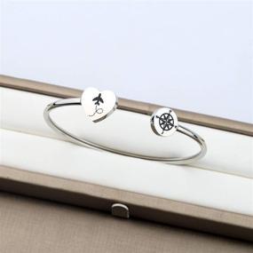 img 2 attached to 🧭 CENWA Long Distance Friendship Compass Bracelet - Ideal Traveler Gift, Adventure Jewelry, and Perfect Long Distance Relationship Gift for Girlfriend