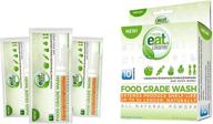 10-count food grade wash powder packets 🍎 by eatcleaner: ideal for bulk fruit and vegetable washing logo