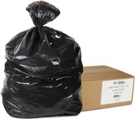 🗑️ toughbag 55 gallon trash bags: large industrial black bags (50 count) - made in usa logo