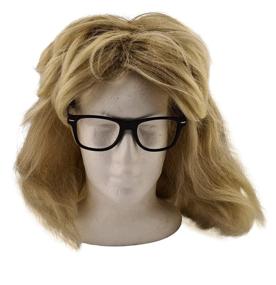 img 1 attached to 🕶️ Glasses Costume Blonde Mullet Set
