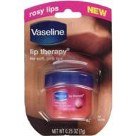 💋 vaseline lip therapy - rosy lips, 0.25 oz, pack of 4 logo