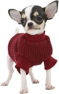 lophipets sweaters chihuahua clothes coat red logo