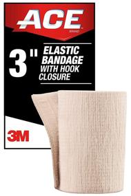 img 3 attached to 🔗 ACE 3 Inch Elastic Bandage with Hook Closure, Beige - No Clips - Ideal for Elbow, Ankle, Knee, and More - Pack of 2