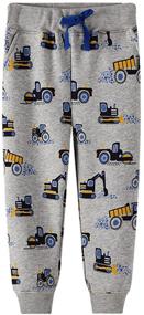 img 3 attached to RW Cartoon Drawstring Elastic Sweatpants for Boys' - Clothing and Pants