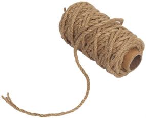 img 3 attached to Versatile Tenn Well Strong Natural Jute Twine for Garden, Crafts & Home Decor - 4mm Thick, 66 Feet Long