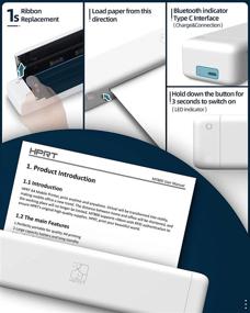 img 3 attached to 🖨️ HPRT MT800Q: Portable Mini Printer for iPhone and Computer – Wireless, Compact, and Versatile Printer for Home, Office, Travel, and Mobile Use