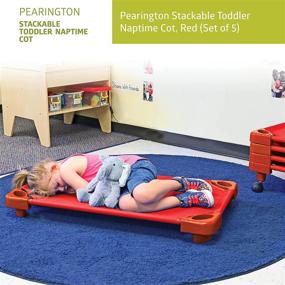 img 3 attached to 🛏️ Pearington Stackable Toddler Naptime Cot - Set of 5 + FREE Shipping!