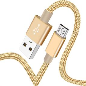 img 4 attached to 🔌 VOTY 10FT Long Micro-USB Cable - Fast Quick Charging & Sync Android Phone Charger for Xbox One, PS4 Controller, Kindle - High Speed Nylon Braided Power Cord for Samsung Galaxy S7 Edge S6 Note 5 4 J7 J5 Tablet A