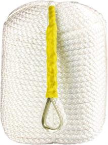 img 4 attached to 💪 BANG4BUCK 1/2" x 200' Twisted Polypropylene Docking Rope Line with Stainless Steel Thimble - Super Strong 7000lb Breaking Strain