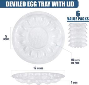 img 3 attached to Deviled Egg Tray with Lid for Easy Packing