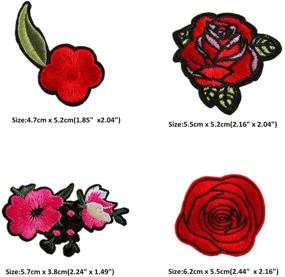 img 1 attached to Assorted Embroidered Flower Patches Applique