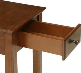 img 2 attached to 🪑 ACME Bertie Side Table - 82836 - Classic Walnut Design for Elegant Décor