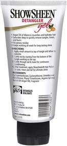 img 3 attached to 🐴 Absorbine ShowSheen Detangler Gel with Moroccan Argan Oil - Tackles Toughest Knots on Horses, Dogs & Livestock - 4oz