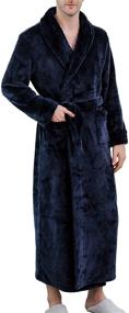 img 2 attached to Lus Chic Sleeve Bathrobe Length Men's Clothing and Sleep & Lounge
