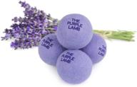 🌾 the purple lamb dryer balls: lavender infused wool laundry softeners – xl 4 pack for shorter drying time – handmade in nepal – 100% organic fabric softener logo