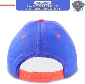 img 1 attached to 🧢 Paw Patrol Kids Baseball Cap - Nickelodeon Toddler Hat, Ideal for Boys Ages 2-7