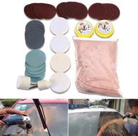 img 3 attached to Erthree Glass Polishing Pads Kit - 34pcs/Set Deep Scratch Remover for Window Repair - Multifunctional Solution