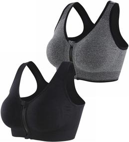 img 4 attached to 👙 INIBUD Women's Post Surgery Wirefree Removable Clothing: Comfortable Lingerie, Sleepwear & Lounge