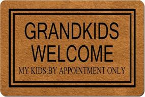 img 4 attached to Doormat Grandkids Appointment Monogram Non Slip
