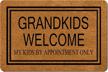 doormat grandkids appointment monogram non slip logo
