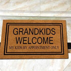 img 2 attached to Doormat Grandkids Appointment Monogram Non Slip