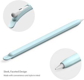 img 2 attached to UPPERCASE Designs NimbleSleeve Premium Silicone Case Holder Protective Cover Sleeve Compatible With IPad Apple Pencil 1St Generation Only (Mint)