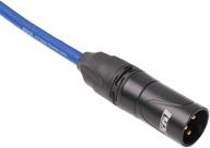 lyxpro premium series 1.5ft blue xlr cable - balanced microphone, speakers, and pro devices cable logo