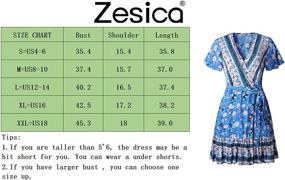 img 1 attached to ZESICA Womens Summer Bohemian Floral Women's Clothing and Dresses