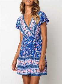 img 3 attached to ZESICA Womens Summer Bohemian Floral Women's Clothing and Dresses