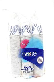 img 2 attached to 🥤 Convenient 2-Pack of 600-Count Dixie 3 Ounce Bath Cups - Assorted Designs