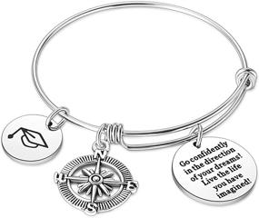 img 4 attached to 🎓 Graduation Gifts for Women Girls - Nimteve Graduation Bangle Bracelet: Perfect Grad Gifts for Graduates, Friends with Inspirational Message - Motivational Jewelry for Her