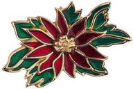 🎄 lux accessories festive christmas xmas floral holly brooch pin for stylish holiday looks logo