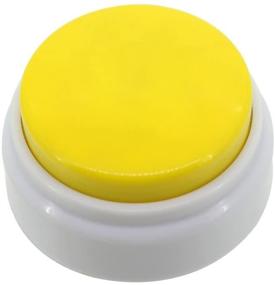 img 2 attached to 20-Second Recorded Talking Button with High Sound Quality - Mini Size Answer Buzzer - Button for Recording and Playback - Yellow and White Sound Press Button