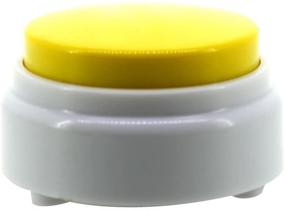 img 3 attached to 20-Second Recorded Talking Button with High Sound Quality - Mini Size Answer Buzzer - Button for Recording and Playback - Yellow and White Sound Press Button