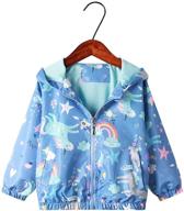 🦄 moonnut baby girls jackets with hood - spring outwear coat | zipper unicorn | 1-5 years baby toddler logo