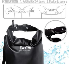 img 2 attached to 🌊 Franklin Sports Arctic Trails Waterproof Dry Bag - Versatile, Heavy Duty Outdoor Gear for Kayaking, Camping, Hiking, Boating, Beach Activities, Fishing, Floating - Available in Multiple Sizes: 2L, 5L, 10L, 20L, 30L - Lightweight and Durable