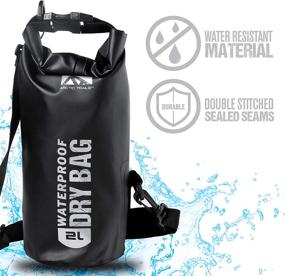 img 3 attached to 🌊 Franklin Sports Arctic Trails Waterproof Dry Bag - Versatile, Heavy Duty Outdoor Gear for Kayaking, Camping, Hiking, Boating, Beach Activities, Fishing, Floating - Available in Multiple Sizes: 2L, 5L, 10L, 20L, 30L - Lightweight and Durable