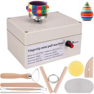 🏺 yofuly мини гончарный круг: гончарный аппарат с usb и 6 формирующими инструментами для керамического творчества, обучения в школе и домашнего использования. логотип