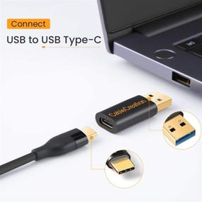 img 2 attached to [3-пакет] Адаптер CableCreation USB3.1 USB C Female для USB Male 5Gbps - адаптер USB для USB C, адаптер USB C для A, женский адаптер USB C для ноутбуков, Oculus Quest Link, Logitech StreamCam и других устройств USB-A