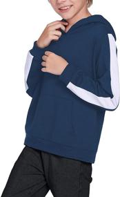 img 3 attached to Boyoo Hoodie Sweatshirt Pullover Hooded Boys' Clothing in Fashion Hoodies & Sweatshirts