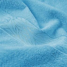 img 1 attached to 🛀 Cleanbear Soft Hand Towels: 100% Cotton Bath Hand Towel Set - Lightweight & Quick Dry (2 Pack, 13 x 29 Inches, Light Blue)