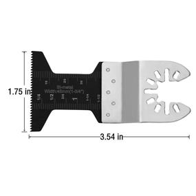 img 3 attached to 🔪 Ettonsun 20Pcs Bi Metal Oscillating Multitool Saw Blades - Universal Metal Wood Tool Blades for Dewalt Fein Multimaster Bosch Dremel Rockwell Ryobi Porter Cable Black&Decker Craftsman etc. (Width: 1-3/4")