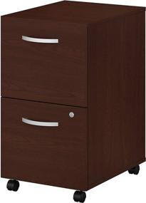 img 4 attached to Bush Business Furniture Studio C: Mobile 2 Drawer File Cabinet - Harvest Cherry