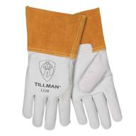 🧤 john tillman and co tillman large 13" pearl and gold tig welders gloves with kevlar stitching (carded), 1328l – premium quality, unlined goatskin gloves for ultimate protection logo