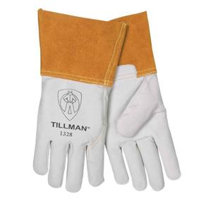 img 2 attached to 🧤 John Tillman and Co Tillman Large 13" Pearl and Gold TIG Welders Gloves with Kevlar Stitching (Carded), 1328L – Premium Quality, Unlined Goatskin Gloves for Ultimate Protection