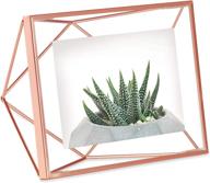 🖼️ umbra prisma copper picture frame - 4x6 photo display for desk or wall, enhanced seo logo