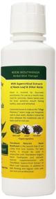 img 1 attached to TheraNeem Neem Herbal Mint Mouthwash for Freshening Breath and Promoting Gum and Teeth Health - Vegan, 16oz, Great Mint Taste