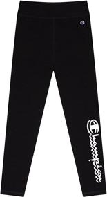 img 3 attached to 🏃 Champion Heritage Performance Legging | Athletic Girls' Leggings for Optimal Performance