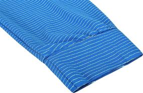 img 1 attached to Wancafoke Striped Stretch Moisture Lightweight Men's Clothing