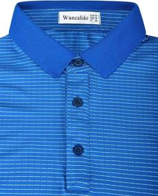 img 2 attached to Wancafoke Striped Stretch Moisture Lightweight Men's Clothing